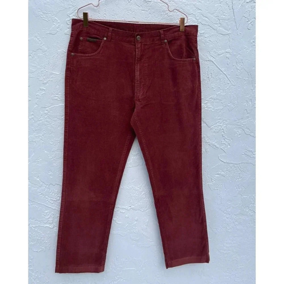Peter Christian Mens Flat Front Corduroy Pants Cinnamon Sz W38x L30 - Picture 11 of 11